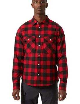 Lokka flannel camisa montaña manga larga hombre Rojo (XL) - Helly Hansen - FashionsVida