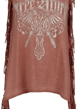 Rock Top - Free Spirit Top - S bis XL - für Damen - Größe M - rot - Frauen - female - Rock Rebel by EMP - FashionsVida
