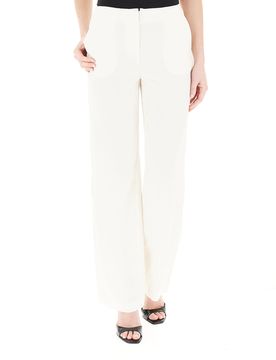 Pantalone misto lino PANNA 44