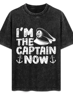 I'm The Captain Now Boat Boating Ship Captain Skipper T-Shirt Simple Graphic Design T-Shirt - Aliexpress - FashionsVida
