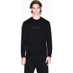 Sudadera de hombre con logo a tono cuello redondo