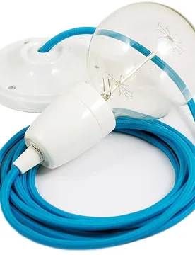 Cables Suspension Luminaire Rm11 2 M Turquoise / White One Size - Creative - FashionsVida