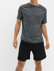 Regular Fit 7 Inch Stretch Sports Shorts Black male