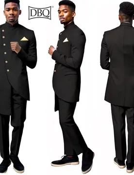 DBQ Men's Tailor Made 2 Piece Slim Fit Suit Set Single Breasted Blazer Solid Jacket Pants Wedding Business African Clothes - Aliexpress - FashionsVida