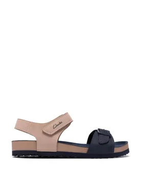 Kids' Riptape Buckle Sandals (7 Small-9 Small) Navy male - Clarks - FashionsVida