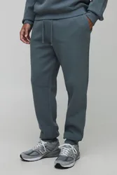 Mens Tall Basic Regular Fit Jogger - Grey Cotton - Size Small