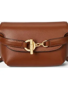 Bolso cruzado pequeño de piel - Lauren Ralph Lauren - FashionsVida