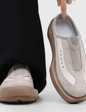 DIMANYU Men Platform Mule Sneakers Slip On Backless Slides Patch Color Block Chunky Casual Walking Shoes Fashion Men Slippers - Aliexpress - FashionsVida