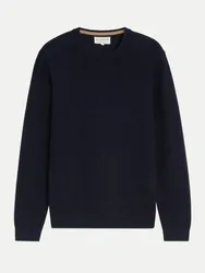 Strukturierter Pullover Blau L