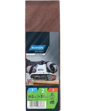 Bandas de lija para lijado 75 x 533 - NORTON EXPERT - FashionsVida