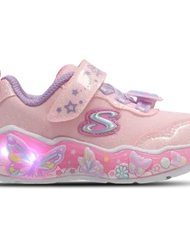 Butterfly Bliss Baby Shoes - Pink - Size 6 - Mesh/Synthetic - Pink - Size: 6 - Skechers - FashionsVida