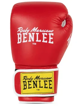 Gants De Boxe En Cuir Tough Red / White 10 oz - Benlee - FashionsVida
