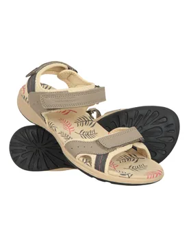 Athens Printed Womens Sandals - Beige - Beige - Size: 5 - Mountain Warehouse - FashionsVida