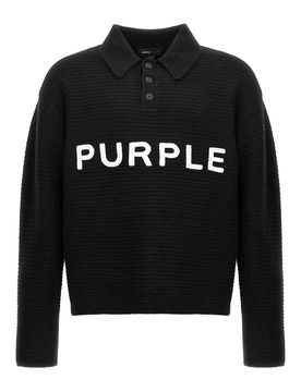 Maglione con ricamo logo