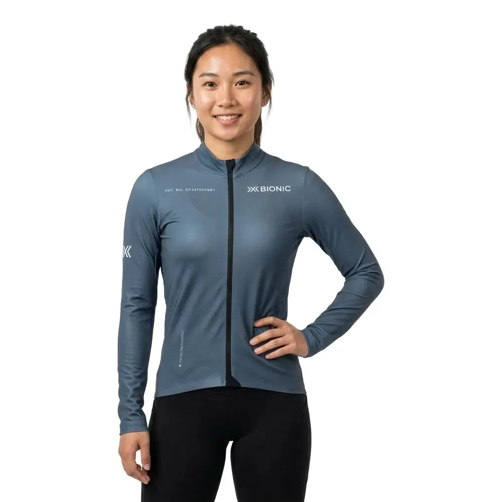 Maglia A Maniche Lunghe Corefusion Ride Aurora Monochrome - X-BIONIC - FashionsVida