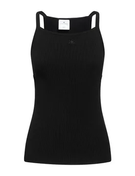 Courrèges Camiseta de tirantes Mujer Negro L,M,XL Mujer - courreges - FashionsVida