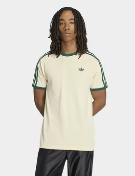 Mens T-shirt 3-stripes - Giallo, giallo giallo Uomo taglia M - Adidas - FashionsVida
