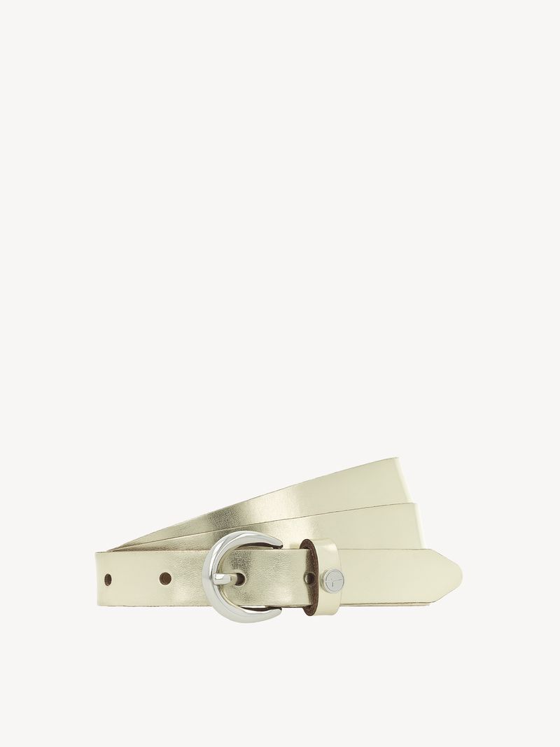 Cintura di pelle oro - 80