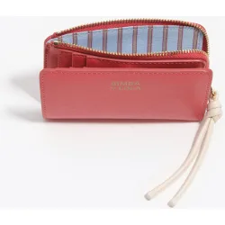 Cartera de mujer compacta cremallera