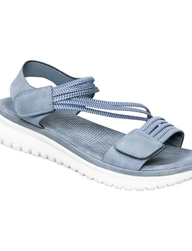 Komfort-Sandalette "Leni" blau 41 Damen - wonderwalk - FashionsVida