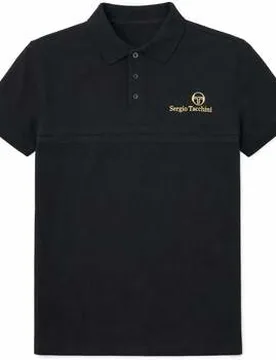 T-Shirts & Poloshirts Supermac Primo Polo Shirt Black/gold Eu L Male - Sergio tacchini - FashionsVida