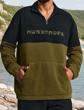 Sinsay - Felpa in pile - khaki