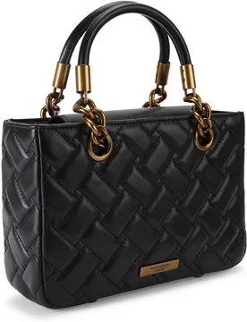 Bolso de mano de piel acolchada con asa bandolera adicional - Kurt Geiger - FashionsVida