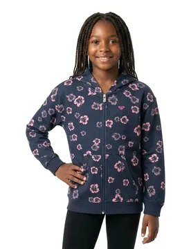Sweat-shirt à Zip Twenty Five Miles Vintage Indigo Shes Cute Big 10 Années Fille - Roxy - FashionsVida