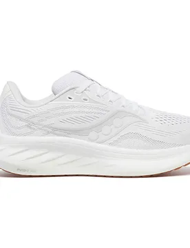 Ride 18 Running Shoes White / Gum UK 7 Women - Saucony - FashionsVida