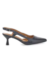Décolleté slingback neri a punta con tacco AP25S10E 37