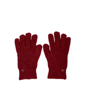 Pieces Damen Handschuh Rot 494227