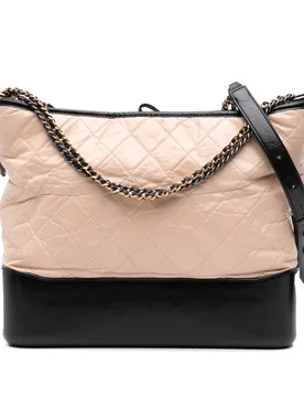 Large Aged Calfskin Gabrielle Crossbody - Chanel - FashionsVida