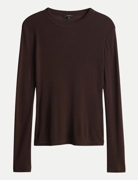 Opus Langarmshirt Sefemina Braun 44