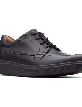 Shoes Sneaker Un Abode Ease Black Leather EU 40 - Clarks - FashionsVida
