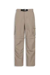Camp Cargo Mens Zip-Off Pants - Beige - Beige - Size: W44