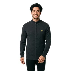 Lyle & Sweat-shirt Zippé Kn2102vc Jet Black Marl M