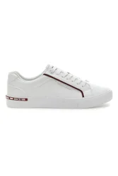 Sneakers Bianche con Dettagli Rossi CAM64303P 41