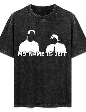 My name is Jeff (white) T-Shirt Everyday Wear Basic Short Sleeve Top - Aliexpress - FashionsVida