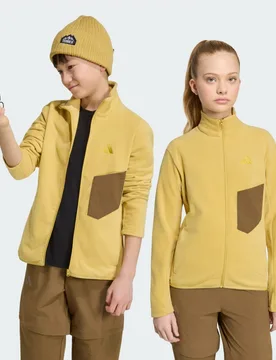 Felpa con zip integrale Terrex Multi CLIMAWARM per bambini e bambine 9-10A Pyrite - Adidas - FashionsVida