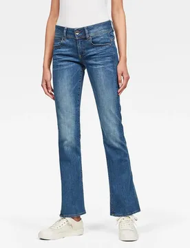 Jeans Midge Mid Waist Bootcut Faded Blue 34