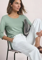 Arm Shirt mit U-Boot-Ausschnitt female Grün