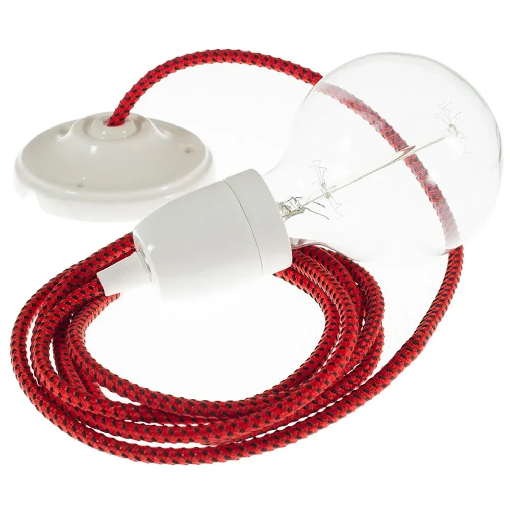 Cables Suspension Luminaire Rt94 3d 50 Cm Red Devil / White One Size - Creative - FashionsVida