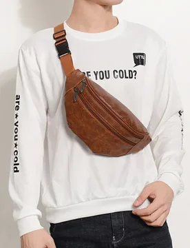 Men's Fanny Pack Fashion Style Men's PU Waist Bags Fanny Pack Travel Belt Purse Shoulder Bags Tote Waist Bag Men's Gift - Aliexpress - FashionsVida