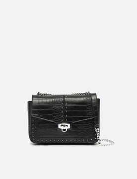 Umico small animal print party bag with metallic details