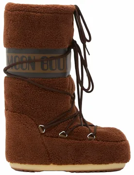 Bottes après-ski - Moon Boot Icon Fleece Brown - Taille 35-38 - Marron - Moonboot - FashionsVida