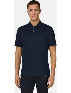 Polo de piqué de alto rendimiento con hilo s-cafè® - Boggi Milano - FashionsVida