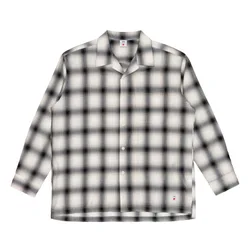 Camicia Uomo OPEN COLLAR JAPAN brown/grey