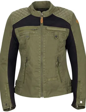 Giubbotto Moto Donna LADY VANDA EVO Kaki taglia 44 - Segura - FashionsVida