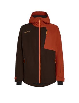 Chaqueta de snowboard para hombre FWC Cruz Block Hoodie naranja L