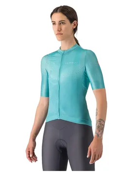 Maglia Da Triathlon A Maniche Corte Fantasia Pool Blue - Castelli - FashionsVida